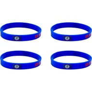 4 Pcs Belize Belizean Country Flag Rubber Bracelets, National Flag Silicone Bracelet, Rubber Wristba