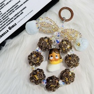 พวงกุญแจ Popmart งานแท้ ครายเบบี้ มอลลี่ สายคล้องโทรศัพท์ ห้อยกระเป๋า สุดคิ้วท์ ตุ๊กตาน่ารัก ห้อยกุญ