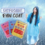 One Time Use Adult Disposable Raincoat Waterproof Clear Rainwear Outdoor Emergency Semi Rain Coat ba