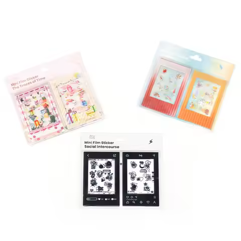 New 3-Inch Colored Border Sticker 10 Pieces Different Instax Film Decoration Stickers For Fujifilm I