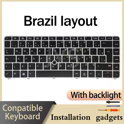 Suitable for HP EliteBook 745 G4 G3 840 G4 G3 HSTNN-I33C-4 backlit keyboard BR PT LA ES UK US