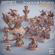 ARTISAN GUILD - Dragonpeak Barbarians - Tabletop Minis, Dungeons and Dragons Action Figure