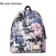 Mr.ace Homme Fashion Backpack MR15D0180Y01 / White with flowers