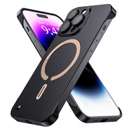 Wsken for iphone 15/15pro/15plus/15promax Magnetic Case Tanpa Bingkai Case