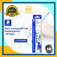 Staedtler Mars Lumograph / Drawing Pencil  (12pcs / Box) - F H 2H 3H 4H 5H 6H 7H 8H 9H HB B 2B 3B 4B