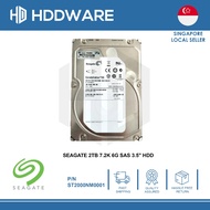 SEAGATE 2TB 7.2K 6G SAS 3.5" HDD [ Constellation® ES ] // ST2000NM0001 // 9YZ268-001