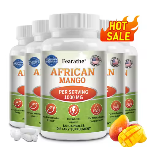 1000mg African Mango Capsules, Support Daily Metabolism Balance, Stable Appetite, Physical Energy & 