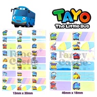 Tayo Bus Name Sticker/Tayo Toy