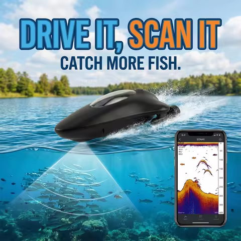 Remote-Controlled Sonar Fish Finder with App Wireless Depth Finder Fish Icons Wifi Fish Finder Fishi