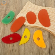 7Pcs Pottery Ribs Silicone Ceramic Potter Rib Scraping Tool Arc Pottery Clay Ribs for Pottery Shapin