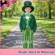 MYLITTLELASS Children Leprechaun Ireland Elf Wizard of Oz Emerald Fairy Tales Dress Up Costume 3Y-12