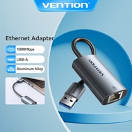 Vention USB 3.0 to Gigabit Ethernet Adapter Ultra-Fast 1000Mbps for Laptop/MacBook/PC Aluminum Alloy