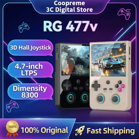 2026 Hot Sale Anbernic RG 477V Handheld Game Console 4.7" RG477V Android 5500mAh Games Player