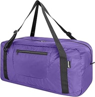 HOLYLUCK Foldable Travel Duffel Bag For Women & Men Luggage Great for Gym, Purple, 55L, Modern