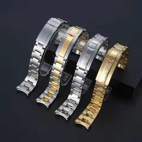 20mm for Rolex Daytona Oyster Perpetual Submariner Seiko NH35 Watch Strap wrist bracelet solid stain