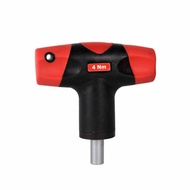 2-14Nm T-Handle ที่ตั้งไว้ล่วงหน้าประแจแรงบิดไขควงเครื่องมือใช้งานร่วมกับมาตรฐาน 1/4 "Hex Bits 2Nm 4