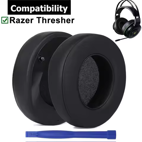 1Pair Replacement Earpads Ear Pads Cushion For Razer Thresher Ultimate Tournament Edition PS4 Xbox O