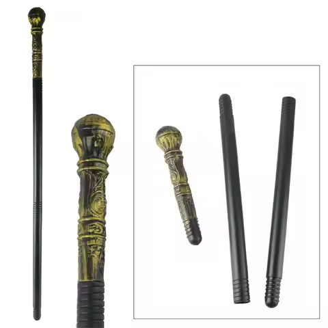 Round Handle Costumes Walking Cane King's Scepter Royal King Halloween Wand Elegant Claw Ball Hallow