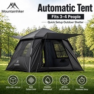 MOUNTAINHIKER 3-4 Person Outdoor Camping Automatic Tent Waterproof Sunscreen