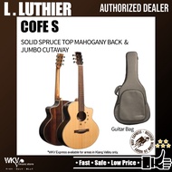L.Luthier Cofe S Solid Spruce Top Mahogany Back &amp; Sides Small Jumbo Cutaway / Guitar / Acoustic Guitar with Bag