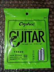 senar gitar Orphee TX620 senar gitar Orphee akustik 010