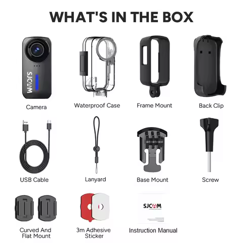 SJCAM C110+ 4K 30fps Action Camera Mini Cam 30m Waterproof with Case Fast Shipping Sports Cam Magnet