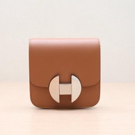 HERMES(愛馬仕) 2002 Slim 腰包 37金棕色 EC皮 C刻 銀扣