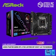 ASRock Phantom Gaming Intel B760I Lightning WiFi Socket LGA1700 Mainboard # 90-MXBNN0-A0UAYZ