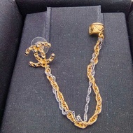 Chanel Earrings chanel耳環 香奈兒耳環 耳釘 F20P 經典logo chanel耳骨夾