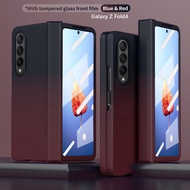 Samsung Z Fold 4 Case Magnetic Gradient Tempered Glass Case for Samsung Galaxy Z Fold 4 3 2 Fold4 Fo