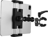 Mippko Tablet Holder for Treadmill/Spin Bike/Stroller/Wheelchair/Golf Cart/Poles/Music Stand/Station