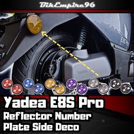 Yadea E8S Pro Reflector Number Plate Side Deco Night Driving Reflective Sign Warning Reflector Yadea
