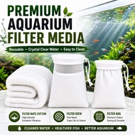 Aquarium Filter Bag Magic Filter Sock Fish Tank Filter Media Bag Reusable Fine Mesh Filter Cotton Ba