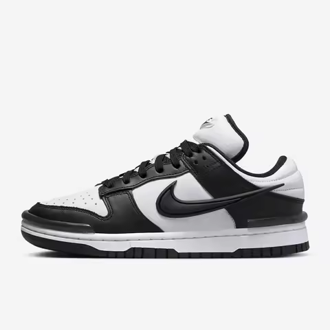 Nike Dunk Low Twist Low-Top Sneakers For Women In Black And White Anti-slip Durable Retro Lightweigh