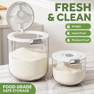 Rice Storage Container Airtight Sealed PP Food Grade Moisture Proof Insect Proof 5 10 15 Kilo