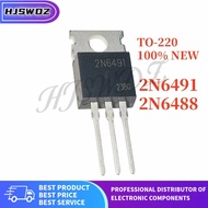 10pcs/lot NEW 2N6488 2N6491 2N6488G 2N6491G TO-220 80V 15A transistor electronics component In Stock