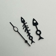 Modified Watch Ratio Watch Needle Three Needle Unique Fishbone Green Luminous Suitable for NH35/NH36