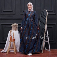 KATUN 0GAMIS BATIK SRIWEDARI MAXI BUMIL/BUSUI COTTON SOGAN ALL SIZE & JUMBO JUBAH MUSLIMAH JUBAH BAT