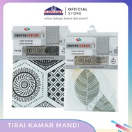 Bathroom Curtain + Ring / Shower Curtain Waterproof 180x180 Cm