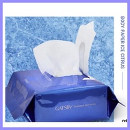 ▣ ☽ ☢ GATSBY, Ice cooling body wipes, 10 sheets, 30 sheets