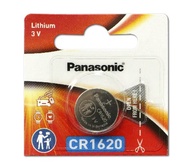 Panasonic ถ่านกระดุมลิเธียม Panasonic CR-1620PT/1B สีแดง-ทอง แท้ 100%