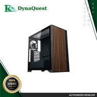 Tecware Timber L Black High Airflow ATX Wood Case TG w/ 4x120mm Fan