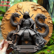 2D flat logo, warrior armor altar dragon pattern, suitable for wall decoration, cafes, family living