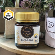 Wilderness Valley UMF 15+, 250 gsm Premium Raw Manuka Honey, Glyphosate Free,  New Zealand