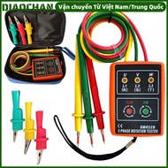 OMXILOYI Phase Sequence Meter, Buzzer 60V-600V AC Phase Rotation Tester, Professional SM852B LED Ind
