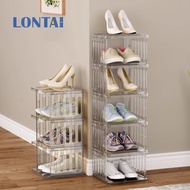 LONTAI DIY Multi-layer Shoes Rack High Quality Shoes Storage Dustproof Space Saving Large Capacity Shoes Rack Plastic Shoe Rack