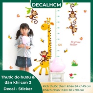 Height Measuring Wall Decal to decorate baby's room Giraffe model number 5 - Height measuring Sticke