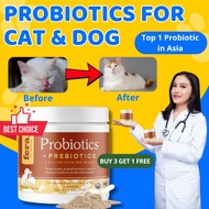 [COMBO 3 Get 1 Free] Fera Pets Probiotics + Prebiotics 72g – Healthy Gut & Strong Immunity for Cats