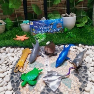 Mainan Miniatur Hewan Laut Mainan Edukasi Anak Mengenal Hewan Laut