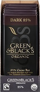 Green &amp; Black's Organic Dark Chocolate, 85% Cacao, 3.5 Ounce (Pack of 10)